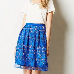 Anthropologie Eva Franco Albastru Circle Skirt